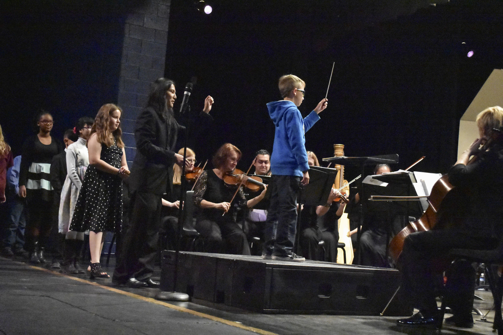 Children’s Concert participants are called up to try their hand